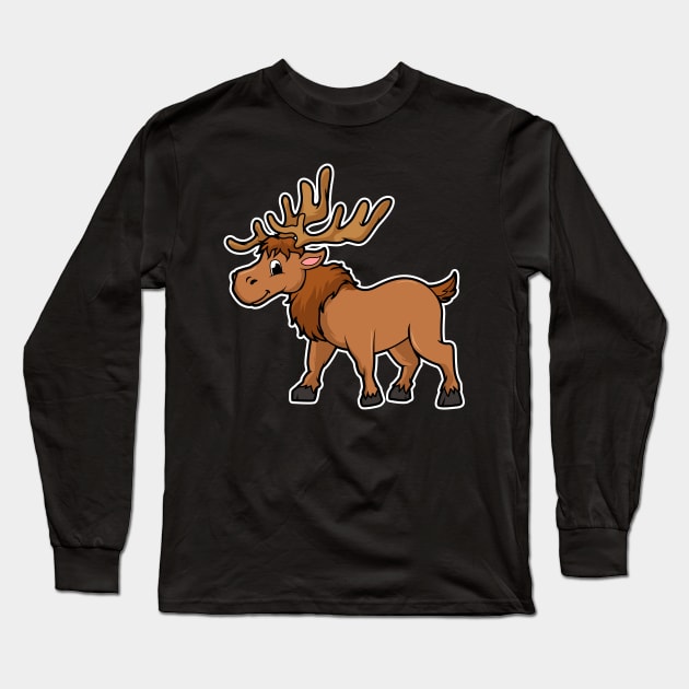 Elk Long Sleeve T-Shirt by MyBeautifulFiles